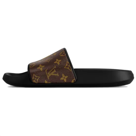 LOUIS VUITTON Waterfront Slide Slippers Men Brown
