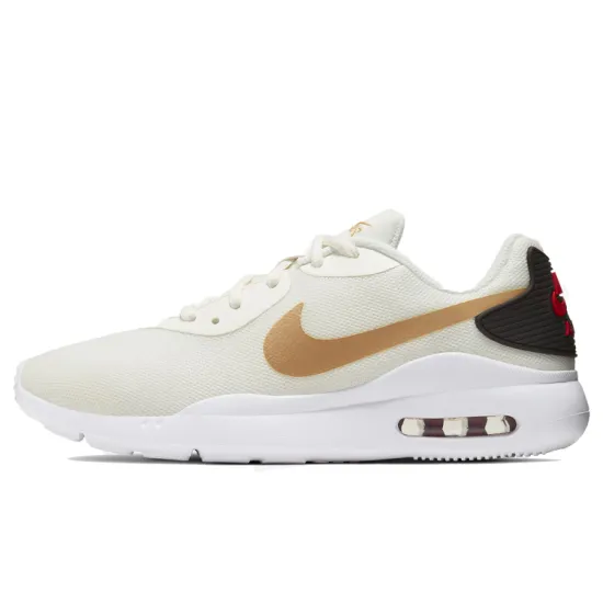Nike Air Max Oketo Running Shoes Women's Low-top White/Gold