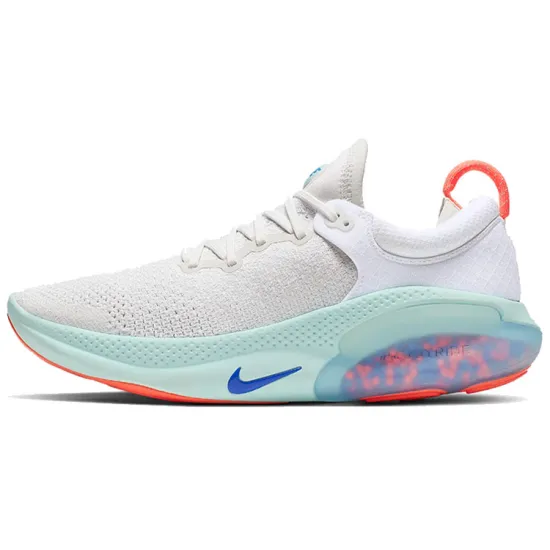 Nike Joyride Run Flyknit White Bright Mango Racer Blue Women's
