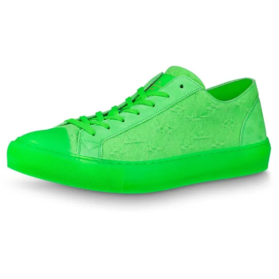 LOUIS VUITTON Tattoo Sneakers 'Neon Green Fabric'