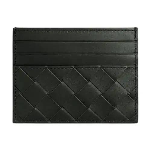 Bottega Veneta Calfskin Card Holder Men's Pine Green