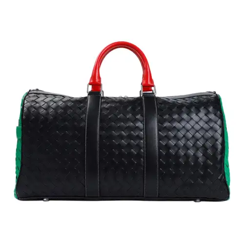 Bottega Veneta Leather Portable Crossbody Bag, Shoulder Bag Men's Black Parrot