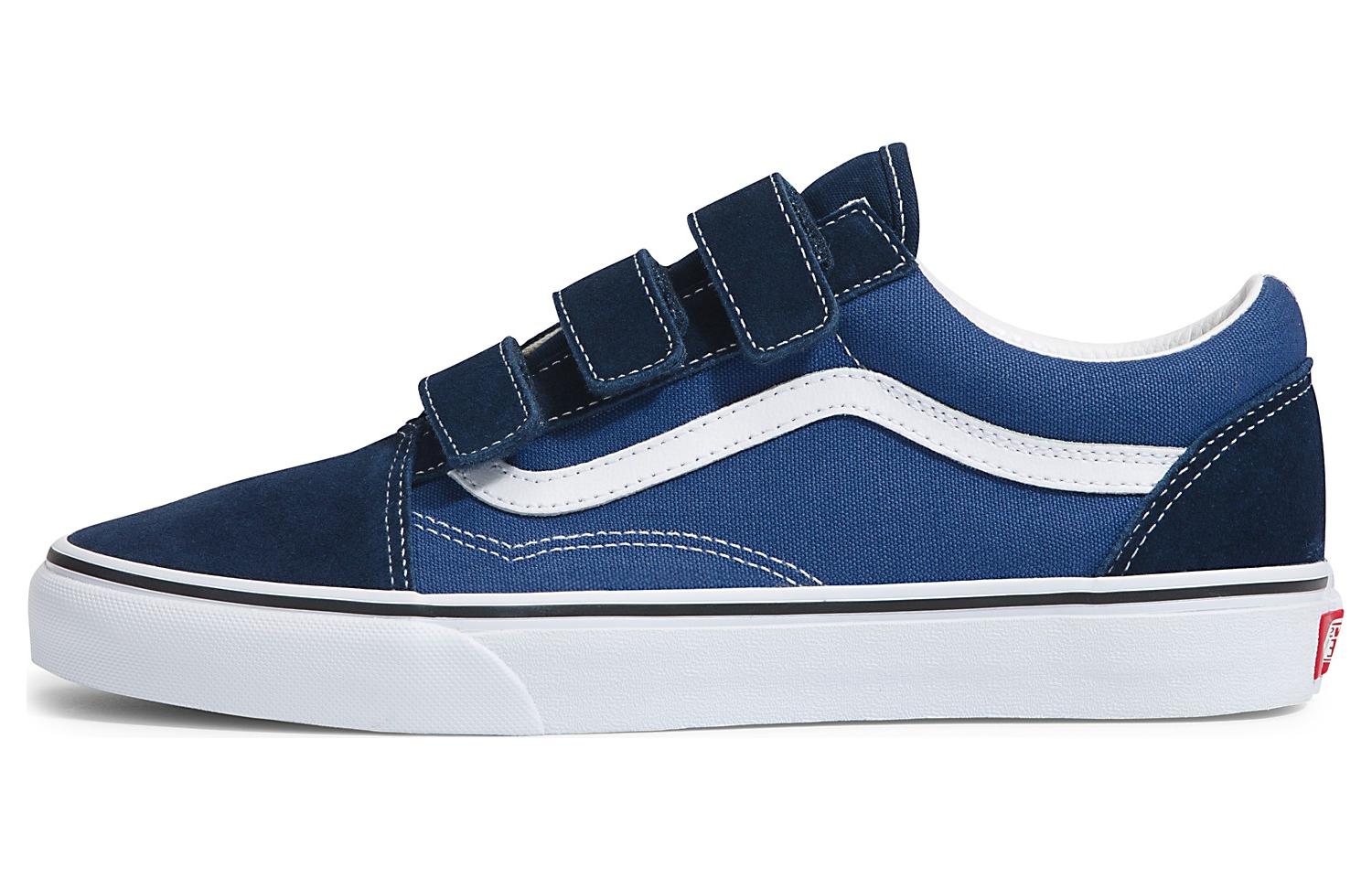 Navy blue velcro vans best sale