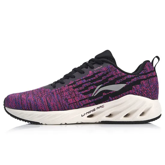 LINING Arc Running Shoes Women's Low-Top Black Purple