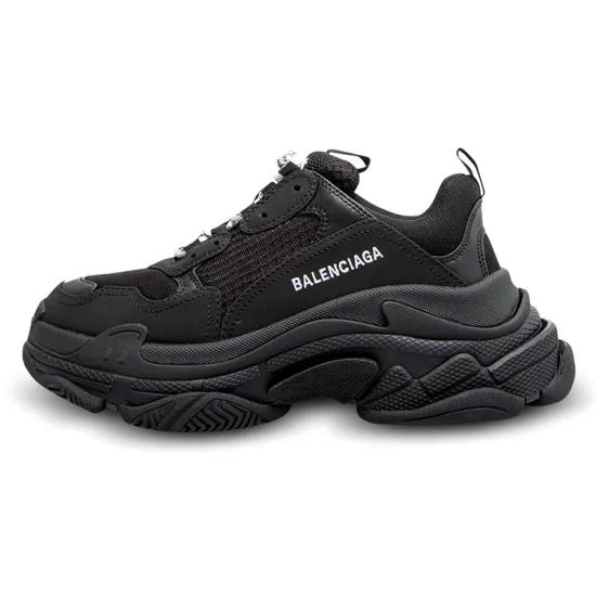Balenciaga Triple S Black White Lace Women's