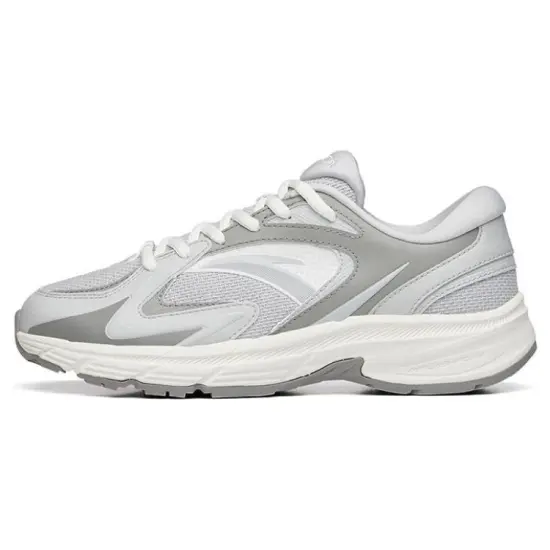ANTA AT952 Running Shoes Women's Low-Top Microchip Gray/Continent Gray/Ivory White