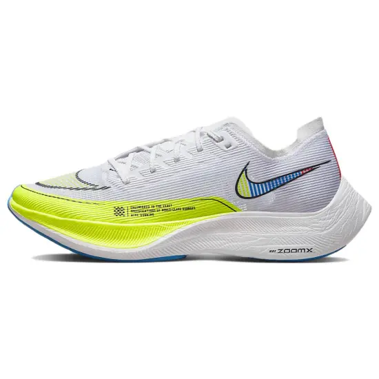 Nike ZoomX Vaporfly Next% 2 White Volt Racer Blue