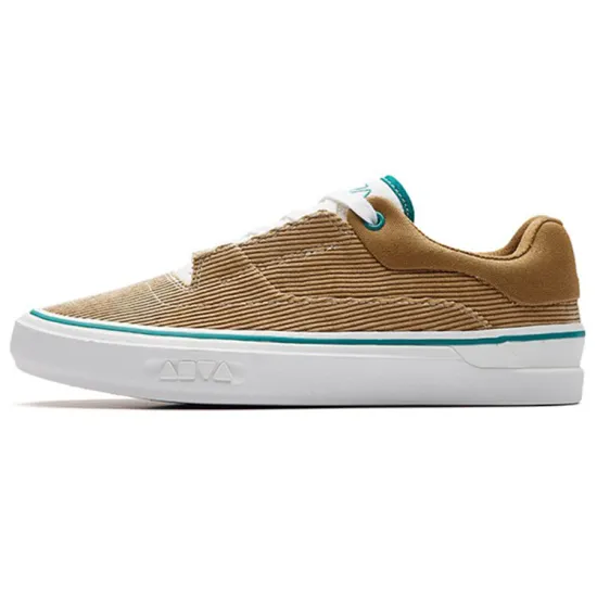 Anta Ao Li MD Wear-Resistant Low-Top Skateboard Shoes Women's Plaid Brown