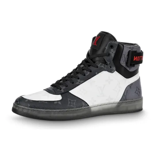 LOUIS VUITTON Tenis Rivoli Sneakers 'White Monogram Ice And Dark Gray Monogram'