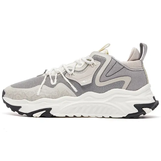 Erke Xun Casual Shoes Men Low-Top Ironman Gray/Medium Gray