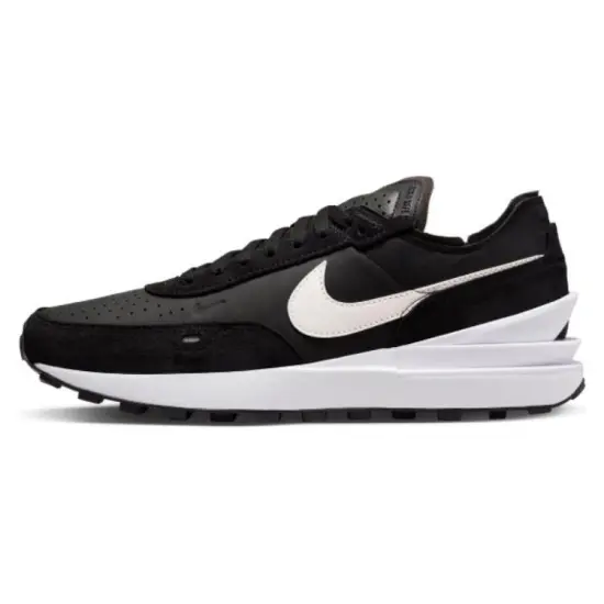 Nike Waffle One Leather Black White