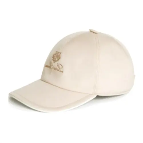 Loro Piana Polyamide Baseball Caps Kids' Ivory
