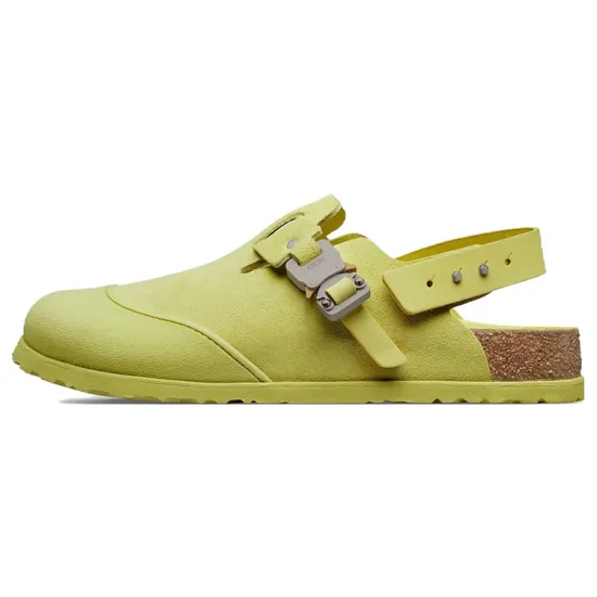 DIOR By Birkenstock Mule Tokio Pastel Yellow Nubuck Calfskin