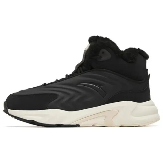 ANTA Walker Casual Shoes Women's High-Top Black White