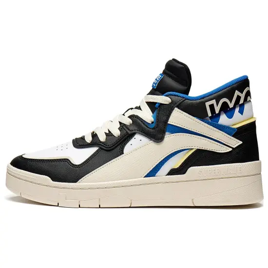 LINING Skateboard Shoes Men Mid-Top Black/Standard White