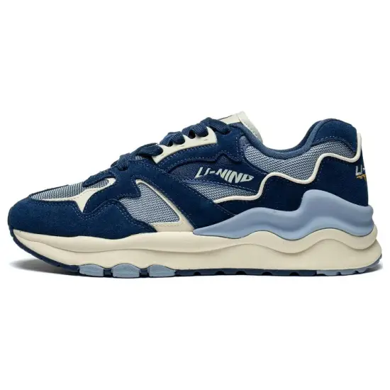 LiNing 001 Casual Shoes Men Low-Top Blue Gray
