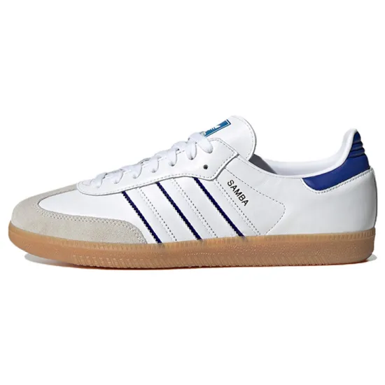 Adidas Samba Leather Cloud White Lucid Blue