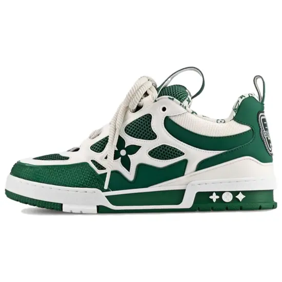 LOUIS VUITTON Lv Skate Sneaker Green White