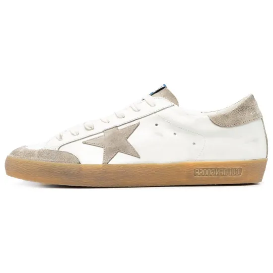 Golden Goose Super-Star Skateboard Shoes Men Low-top White/Brown