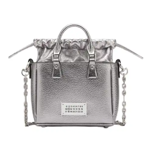 Maison Margiela 5AC Metallic Effect Drawstring Bucket Bag