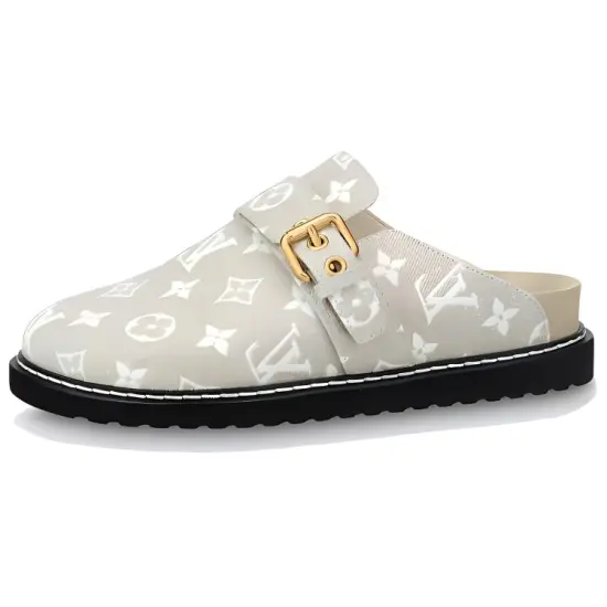 LOUIS VUITTON Cosy Closed Toe Slippers Women's