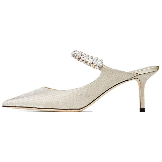 Jimmy Choo Bing Closed Toe Slippers Women's