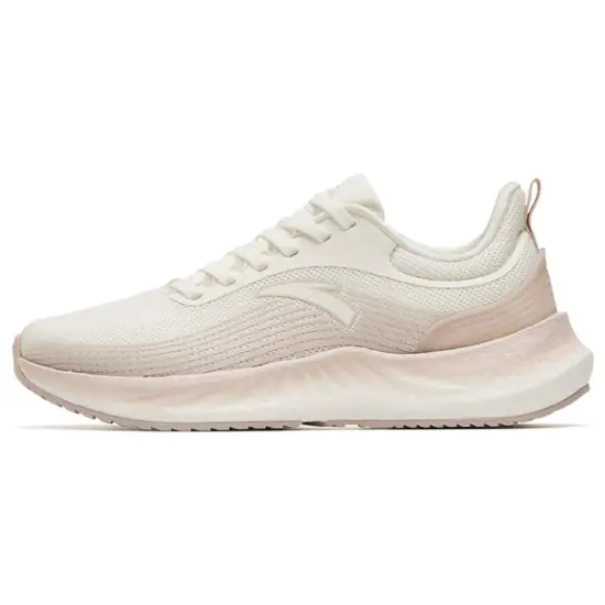 ANTA Martian Foam Running Shoes Women's Low-Top Ivory White/Lotus Grey
