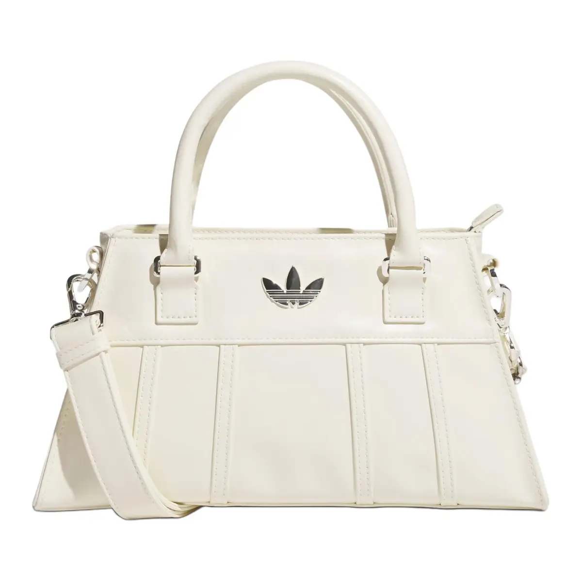 Adidas Originals Trefoil Polyurethane Hourglass Bag, Fishbone Bag, Handbag, Shoulder Bag, Crossbody Bag Regular Women's
