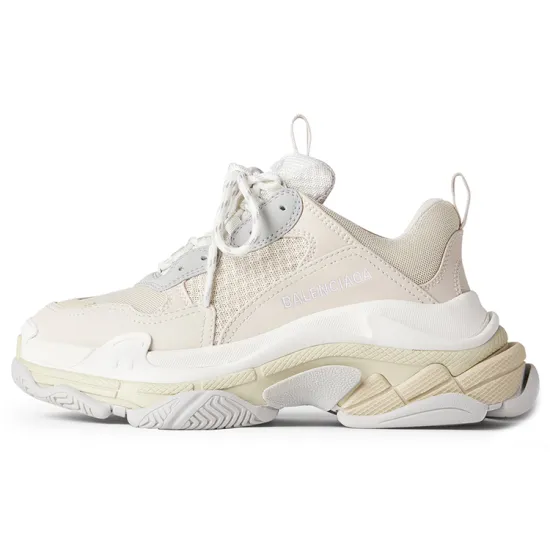 Balenciaga Triple S Chunky Sneakers Women's Low-Top White Gray