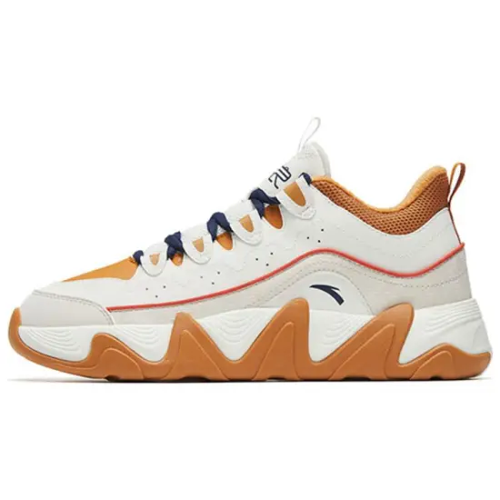 Anta Backwave 2.0 Cushioning Anti-Slip And Wear-Resistant Low-Top Sports Casual Shoes Women's Milk Brown