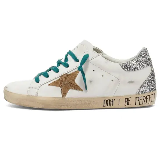 Golden Goose Super-Star Skateboard Shoes Women's Low-top White/Silver