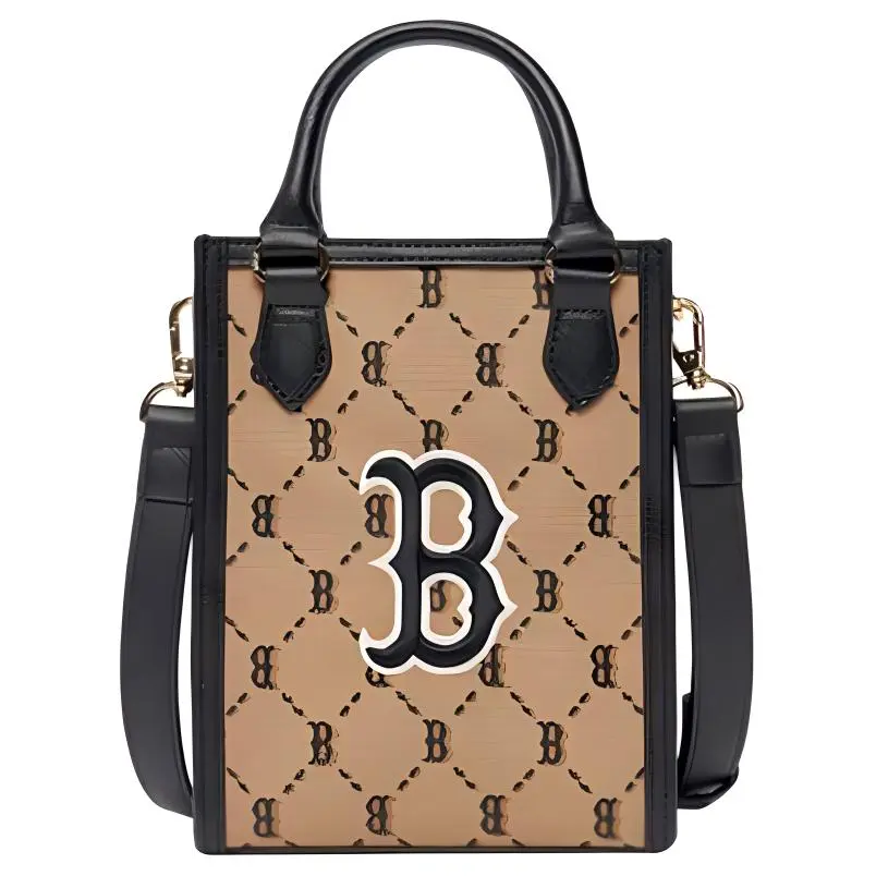MLB Polyester Tote Bag, Shopping Bag, Handbag, Shoulder Bag, Crossbody Bag Mini Women's Khaki