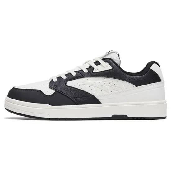 Anta Street Naughty Anti-Slip And Wear-Resistant Lightweight Low-Top Skateboard Shoes Women's White Black