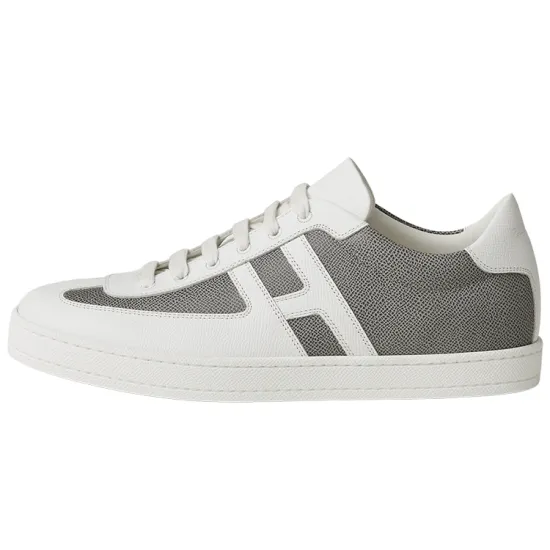HERMES Boomerang Skateboard Shoes Men Low-Top White