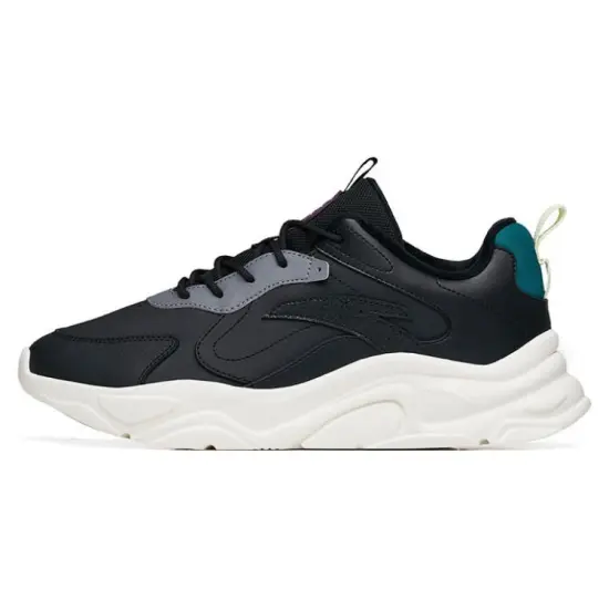 ANTA Millennium 2.0 Chunky Sneakers Men Low-Top Black/Gray Green