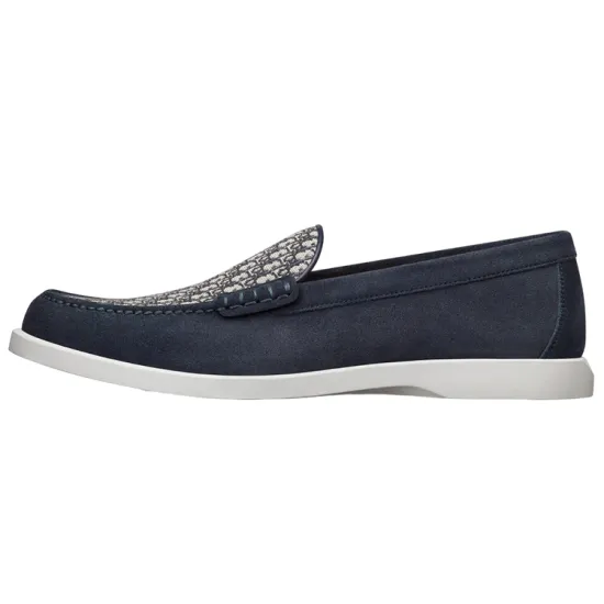 DIOR Granville Loafer Navy Blue Suede
