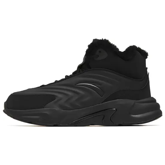 ANTA Walker Casual Shoes Men High-Top Black
