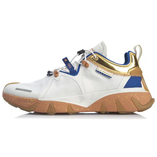 LINING Badfive 1 Basketball Shoes Men Low-Top Ivory