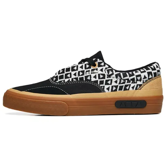 ANTA Ao Li Skateboard Shoes Men Low-Top Black/Light Ecru/Natural Rubber