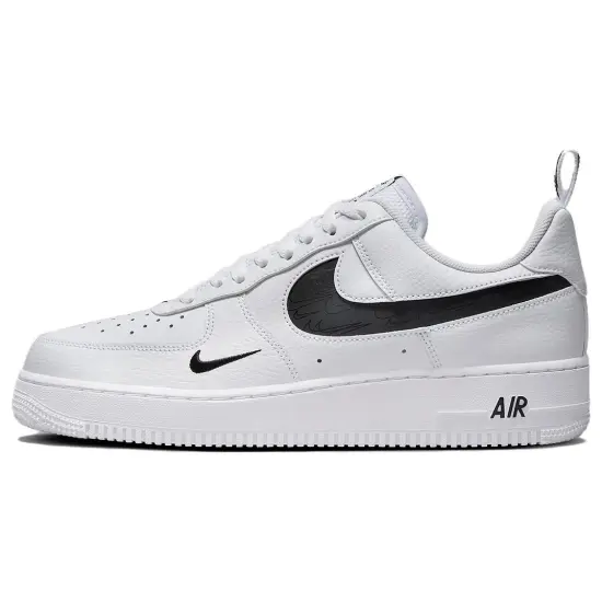 Nike Air Force 1 07 LV8 Reflective Swoosh   White Black