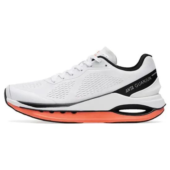 Anta Star Ring Elite Cushioning Anti-Slip And Wear-Resistant Low-Top Running Shoes Men's White Black