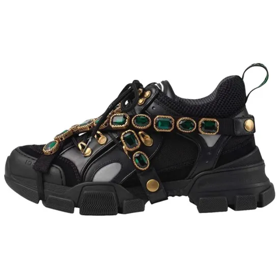 GUCCI Women's Flashtrek Crystals 'Black' Women's