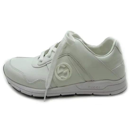 GUCCI Interlocking G Leather Sneakers Women's