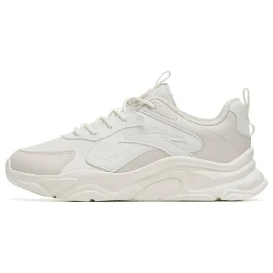 Anta Little Millennium 2.0 Slip-Resistant Warm Low-Top Sports Casual Shoes Women's White Gray