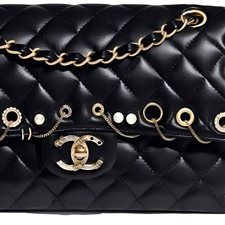 Женская сумка Chanel Classic Flap CF (черная) — фото 5