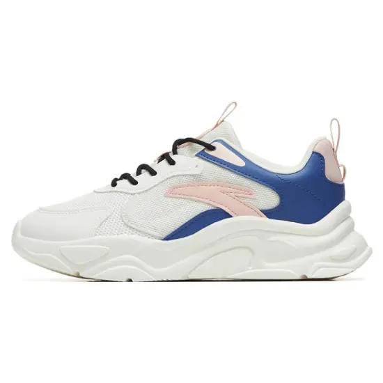 ANTA Millennium 2.0 Chunky Sneakers Women's Low-Top White Blue Pink