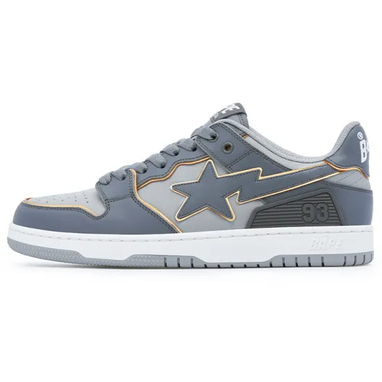 BAPE A BATHING APE Bape SK8 Sta White Silver Grey