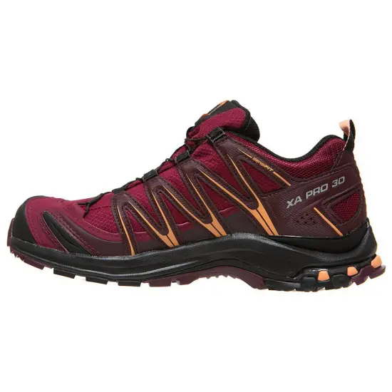 SALOMON XA Pro 3D V9 Hiking / Trekking Shoes Unisex Low-top Burgundy