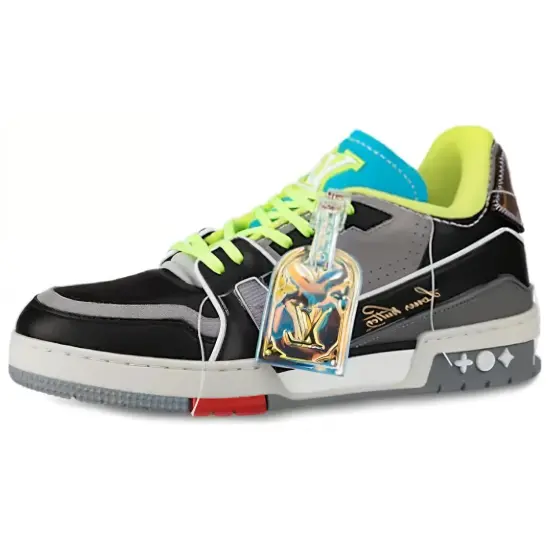 LOUIS VUITTON Lv Trainer Low-Top Sports Shoes Blue/Black