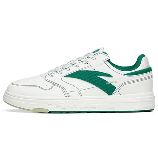 Anta Street Naughty Wear-resistant And Lightweight Low-Top Skateboard Shoes Women's White Green